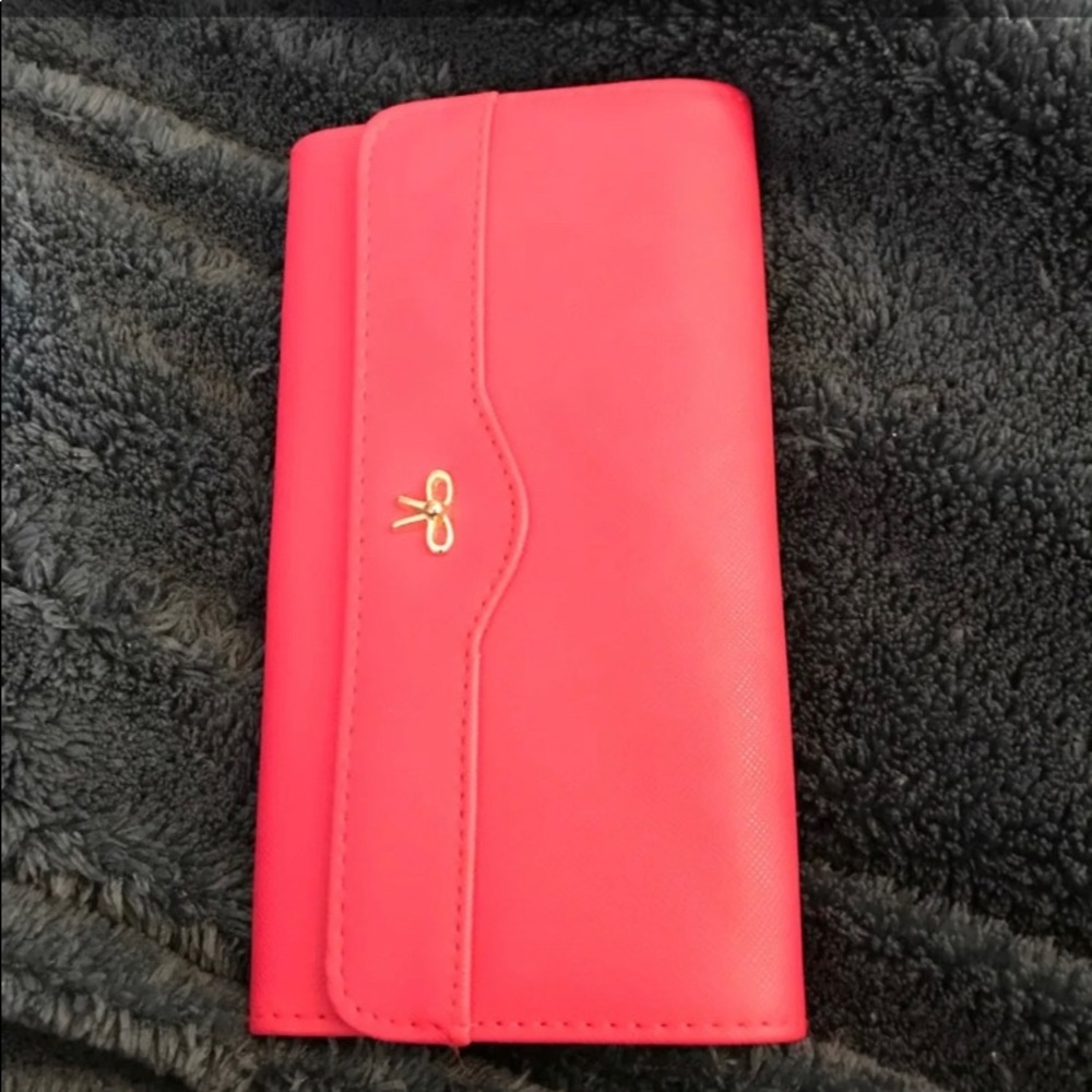 Hot pink wallet